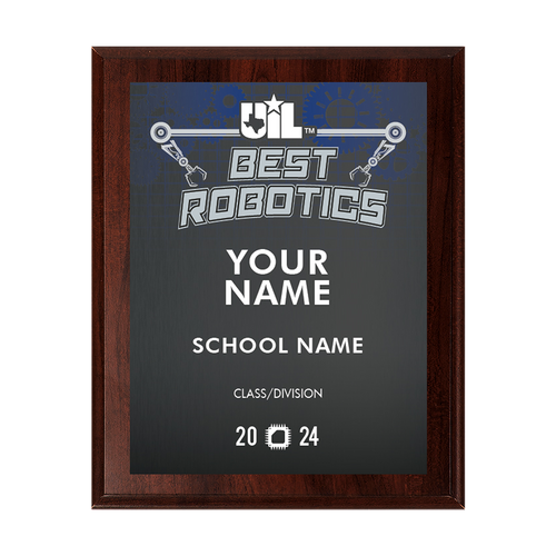 2023 UIL State Championships Robotics - Best 8x10 Plaque