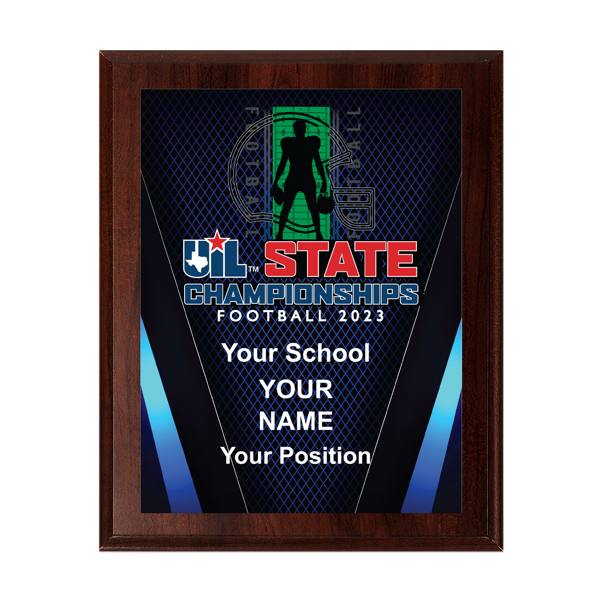 2023 UIL State Football Championships 8x10 Plaque