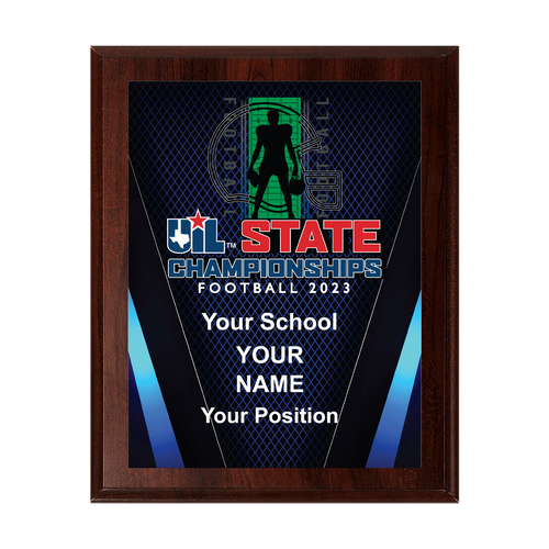2023 UIL State Football Championships 8x10 Plaque