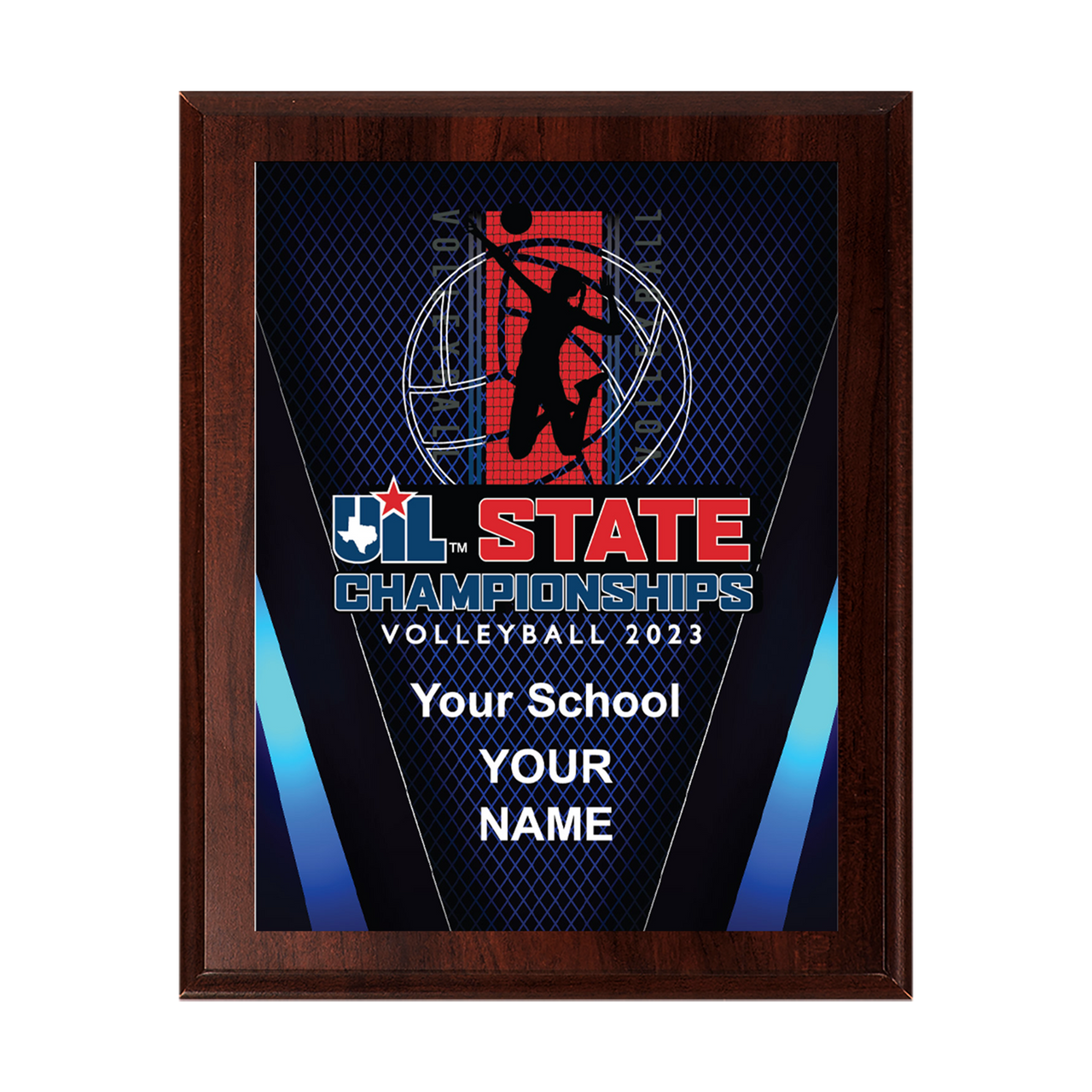 2023 UIL Volleyball State Championships 8x10 Plaque