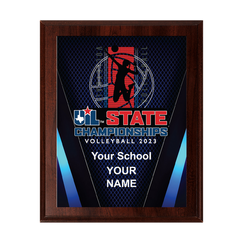 2023 UIL Volleyball State Championships 8x10 Plaque