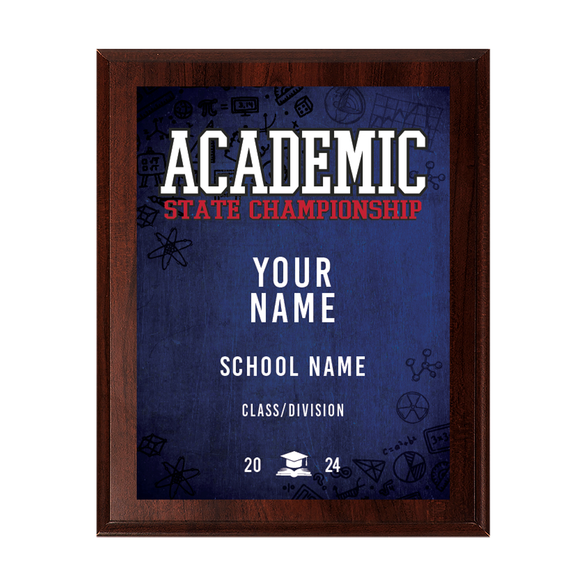 2024 UIL Academics State Championships 8x10 Plaque