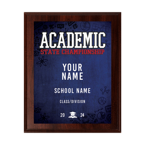 2024 UIL Academics State Championships 8x10 Plaque