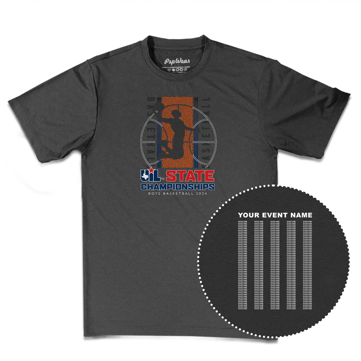 2024 UIL Boys Basketball State Championships Performance T-Shirt