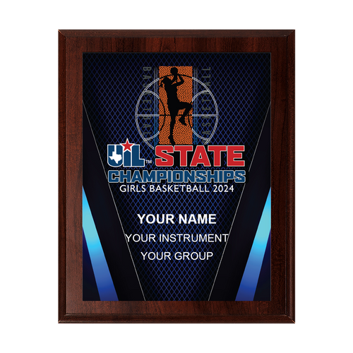 2024 UIL Girls Basketball State Championships 8x10 Plaque