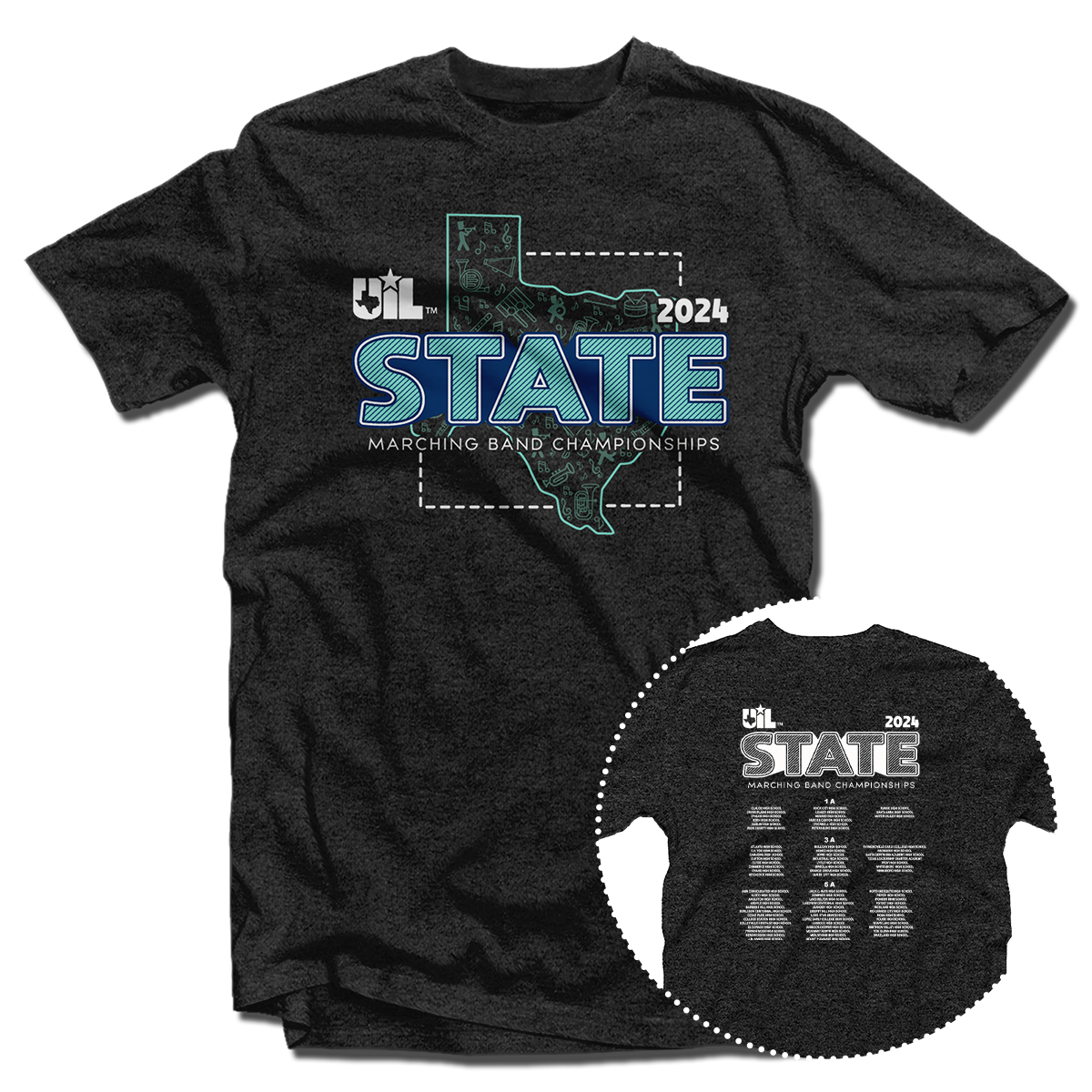 2024 UIL 1A/3A/5A State Marching Contest T-Shirt