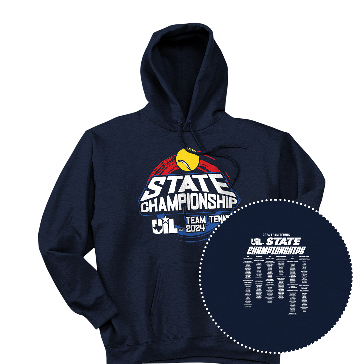 2024 UIL Team Tennis State Championships Hoodie