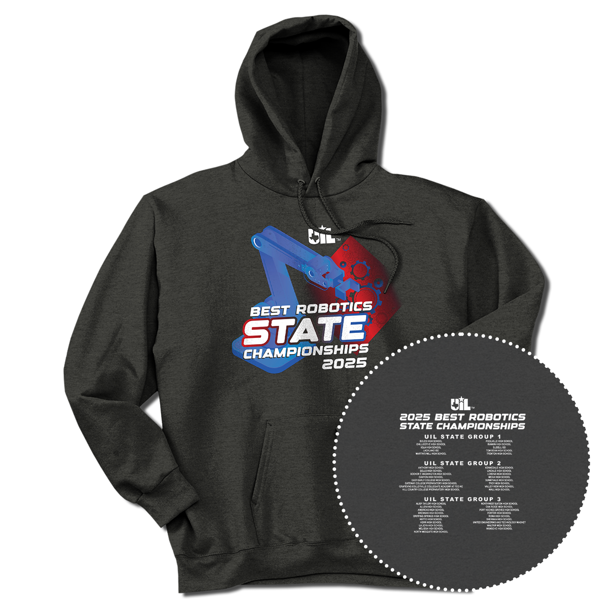 2025 UIL Best Robotics State Championships Hoodie