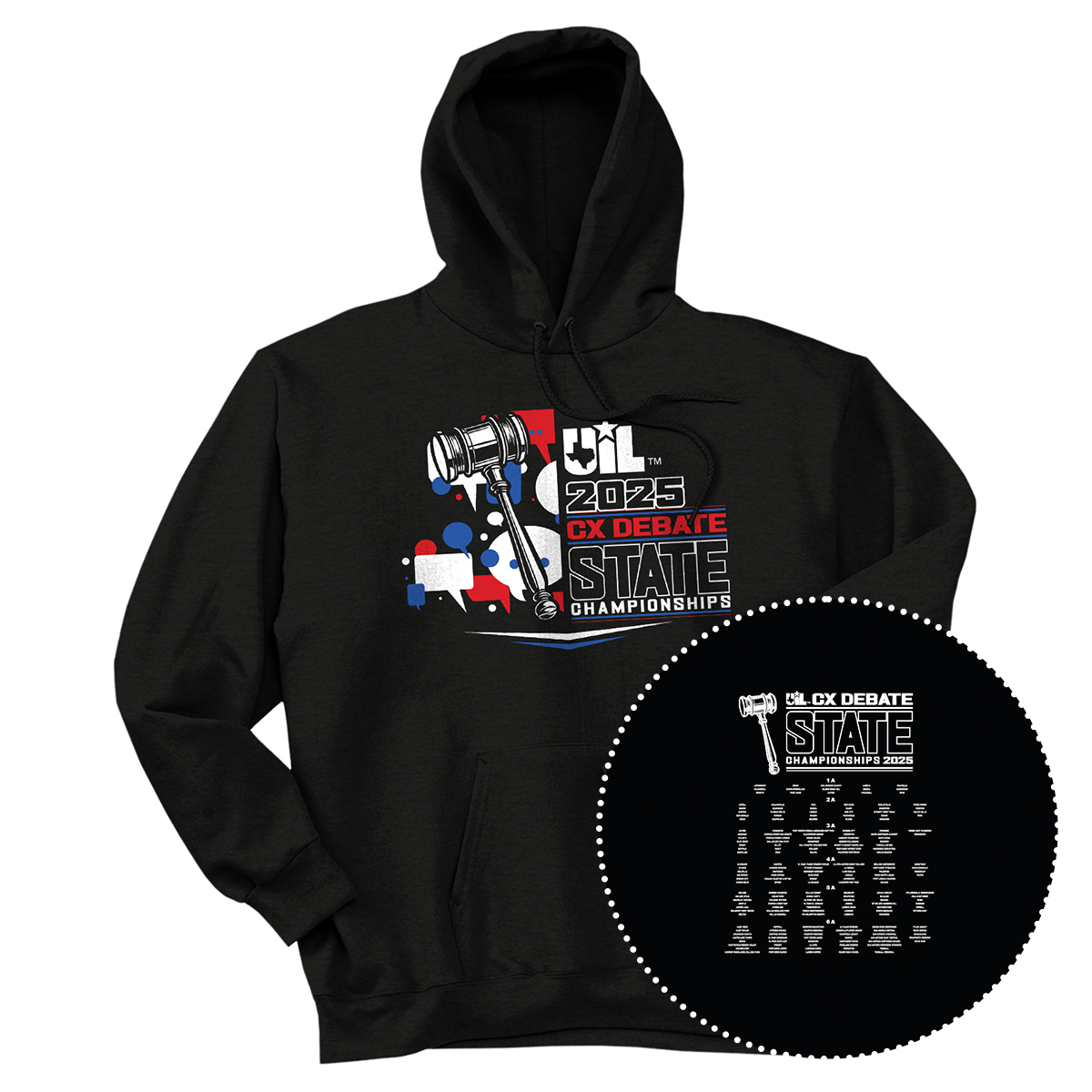 2025 UIL CX Debate State Championships Hoodie