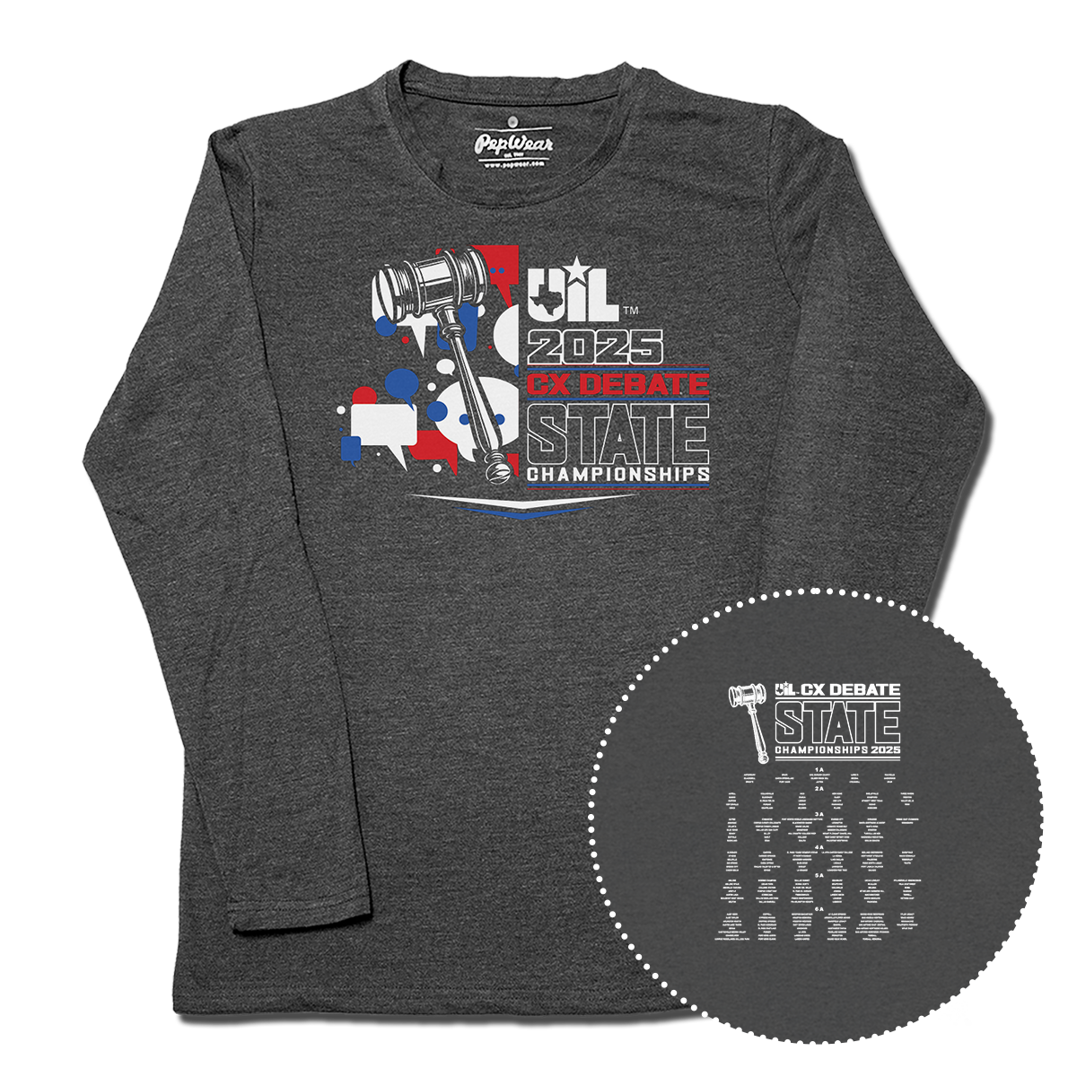 2025 UIL CX Debate State Championships Long Sleeve