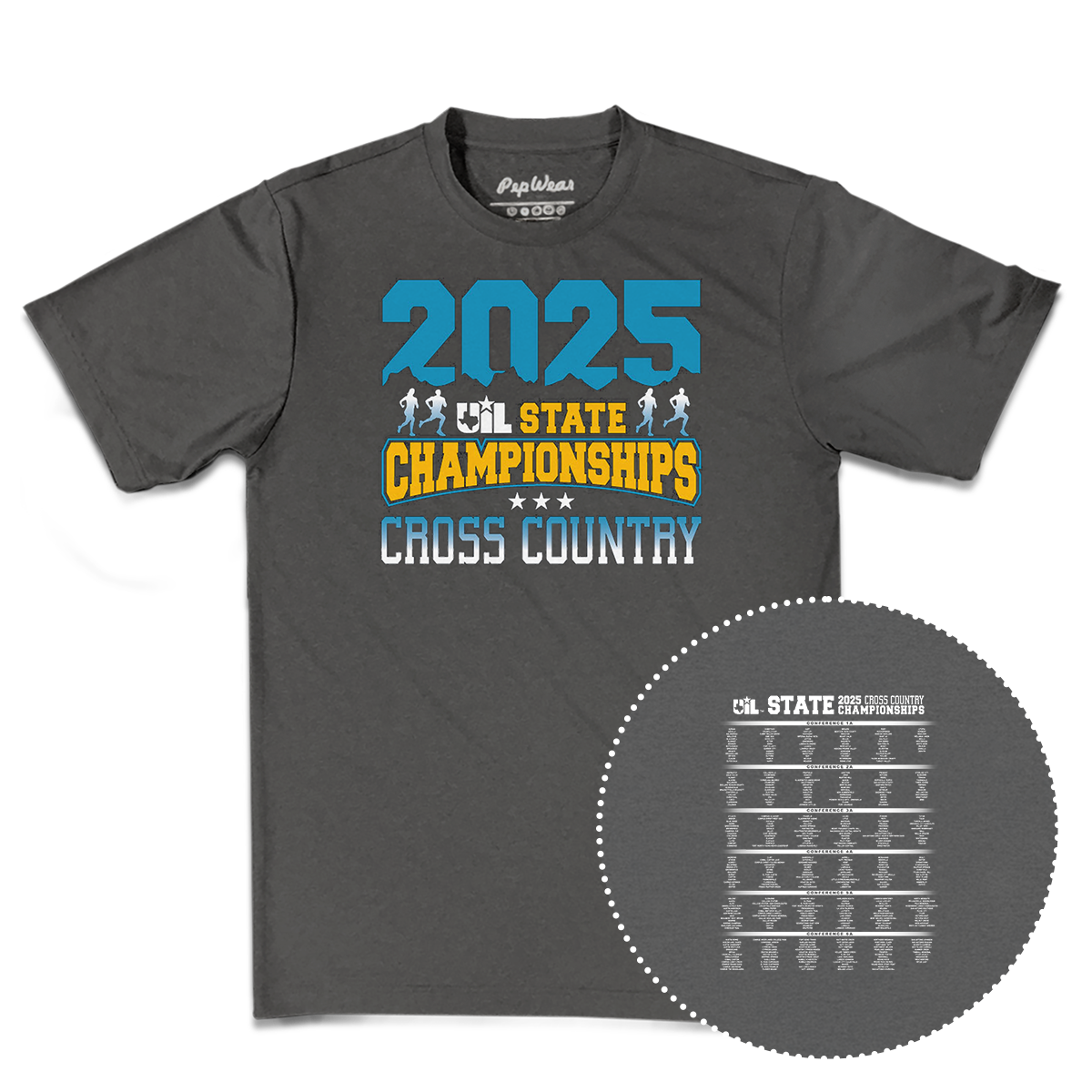2025 UIL Cross Country State Championships Performance T-Shirt