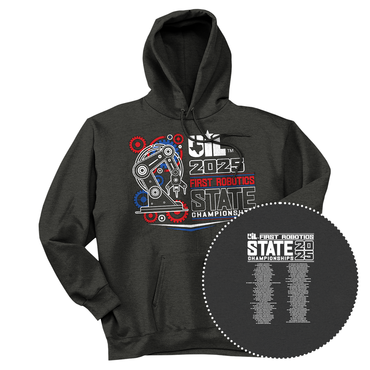 2025 UIL Robotics FIRST-FTC State Championships Hoodie