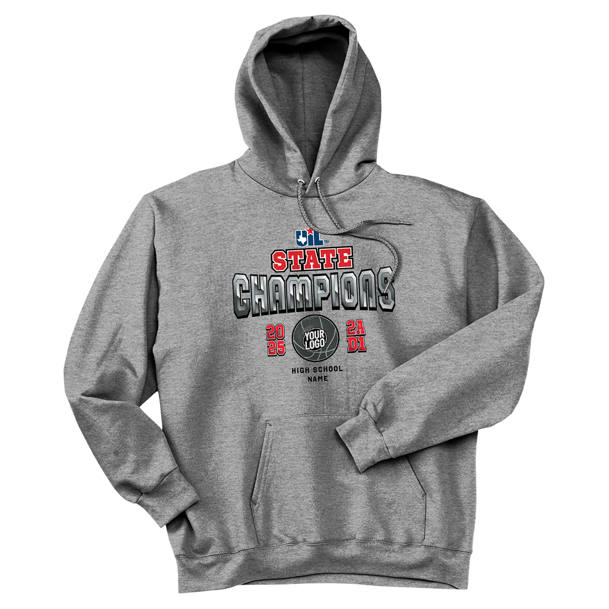 CHAMPION: 2025 UIL Boys Basketball Hoodie