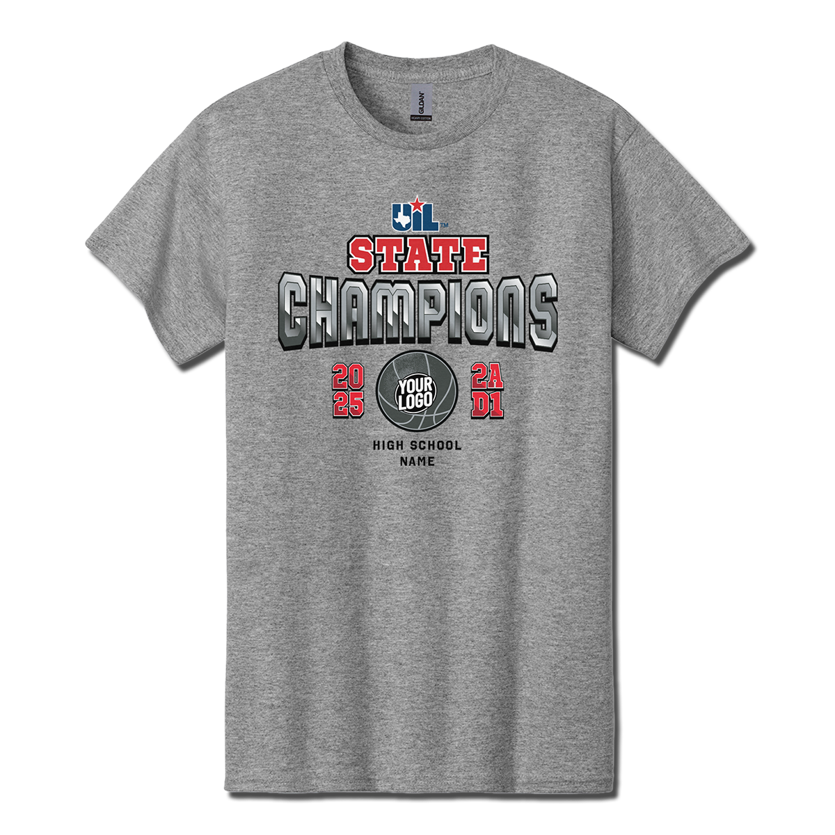 CHAMPION: 2025 UIL Boys Basketball T-Shirt