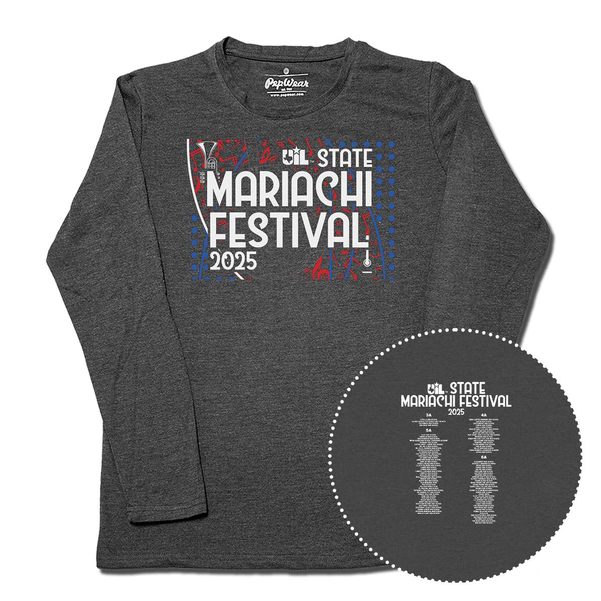 2025 UIL State Mariachi Festival Long Sleeve