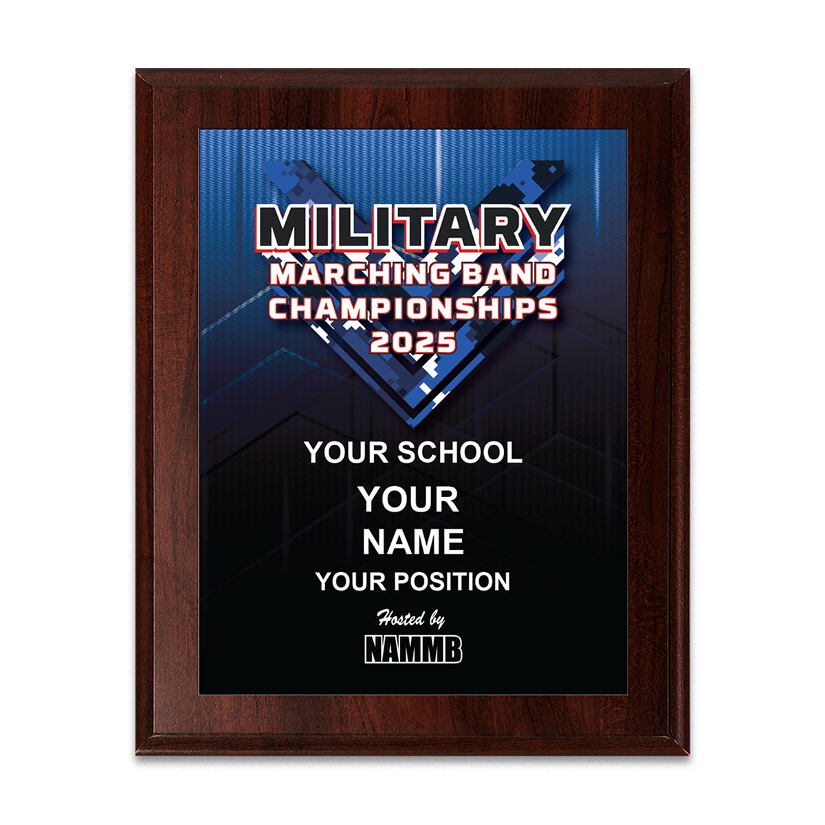 2025 UIL Military Marching State Championships 8x10 Plaque