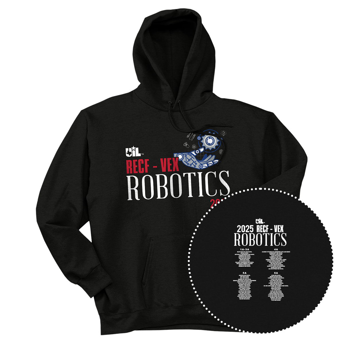 2025 UIL Robotics RECF-VEX State Championships Hoodie