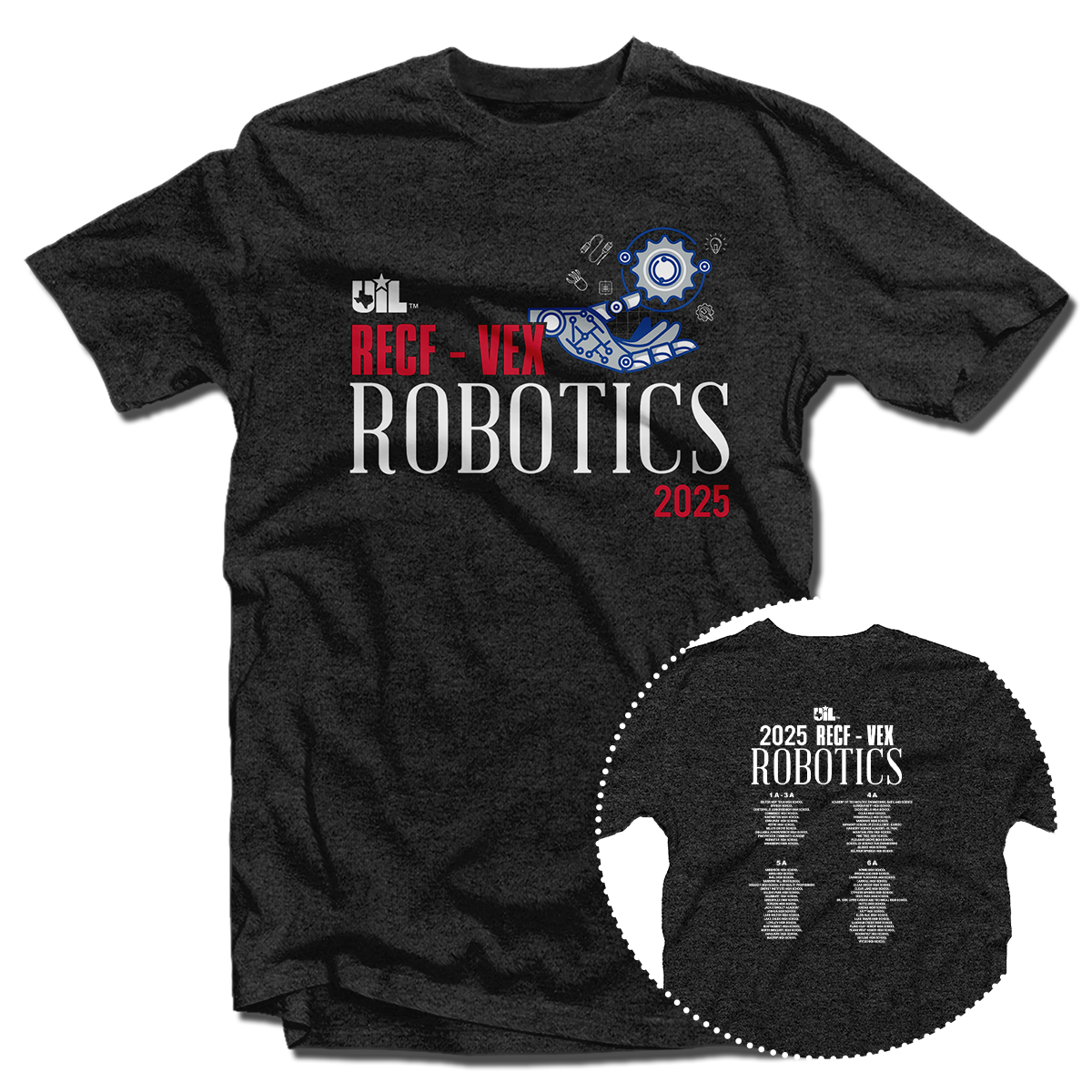 2025 UIL Robotics RECF-VEX State Championships T-Shirt