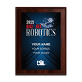 2025 UIL Robotics RECF-VEX State Championships 8x10 Plaque