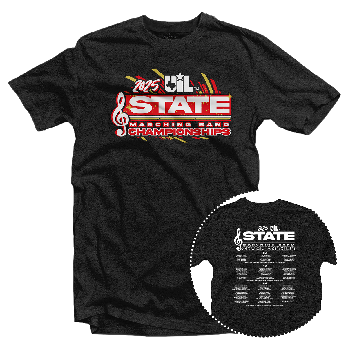 2025 UIL 2A/4A/6A State Marching Contest T-Shirt