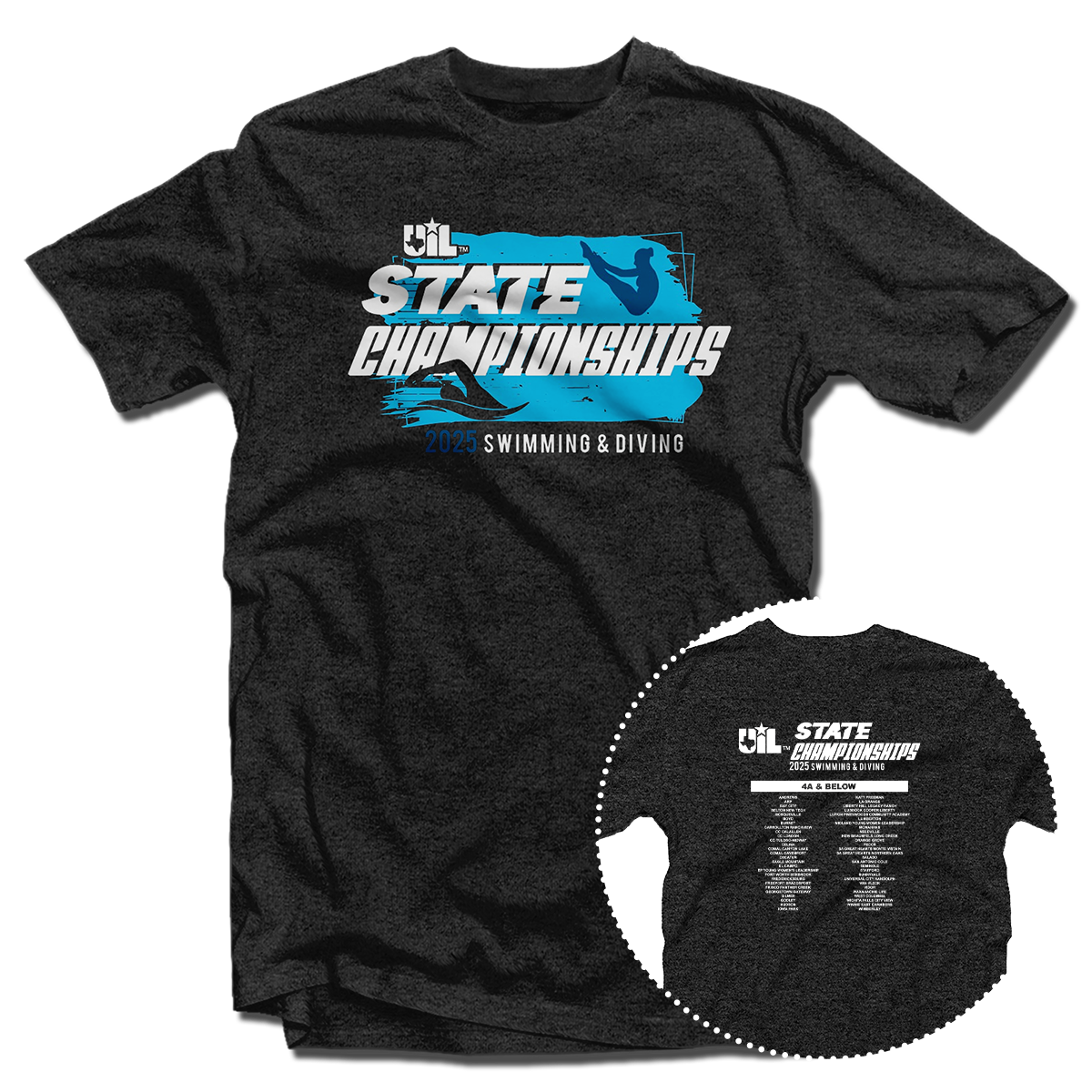 2025 UIL Swimming & Diving State Championships T-Shirt