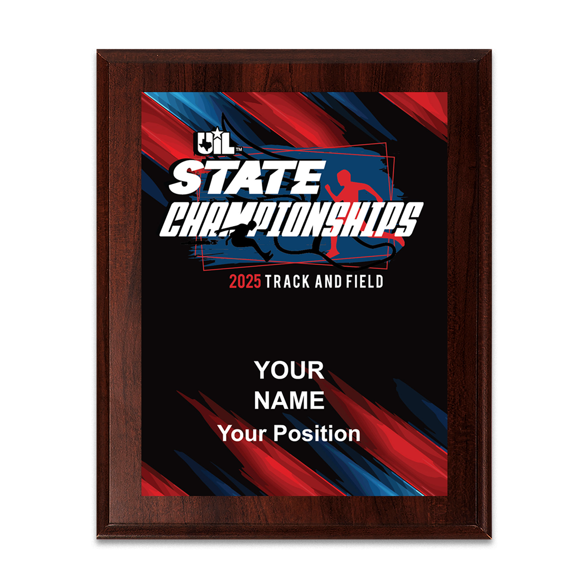 2025 UIL Track & Field State Championships 8x10 Plaque