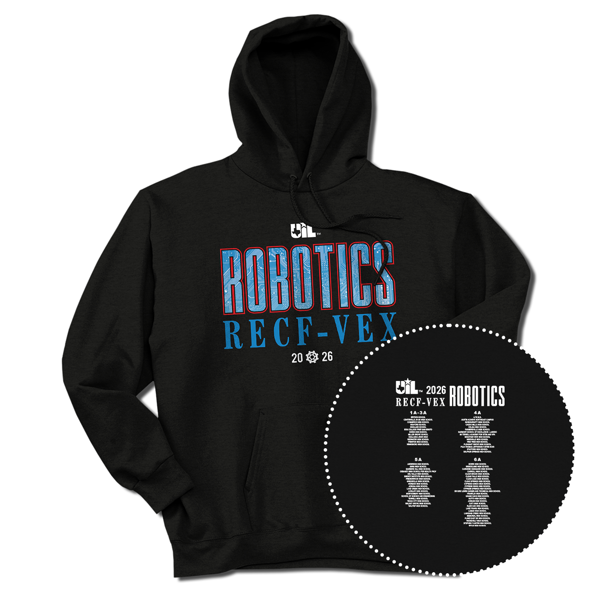 2026 UIL Robotics RECF-VEX State Championships Hoodie