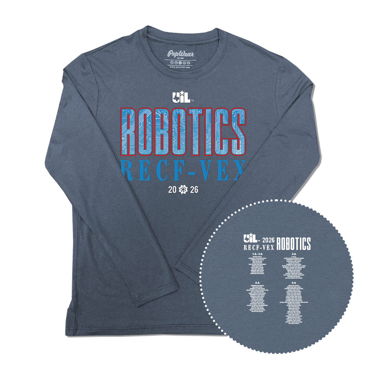 2026 UIL Robotics RECF-VEX State Championships Performance Long Sleeve