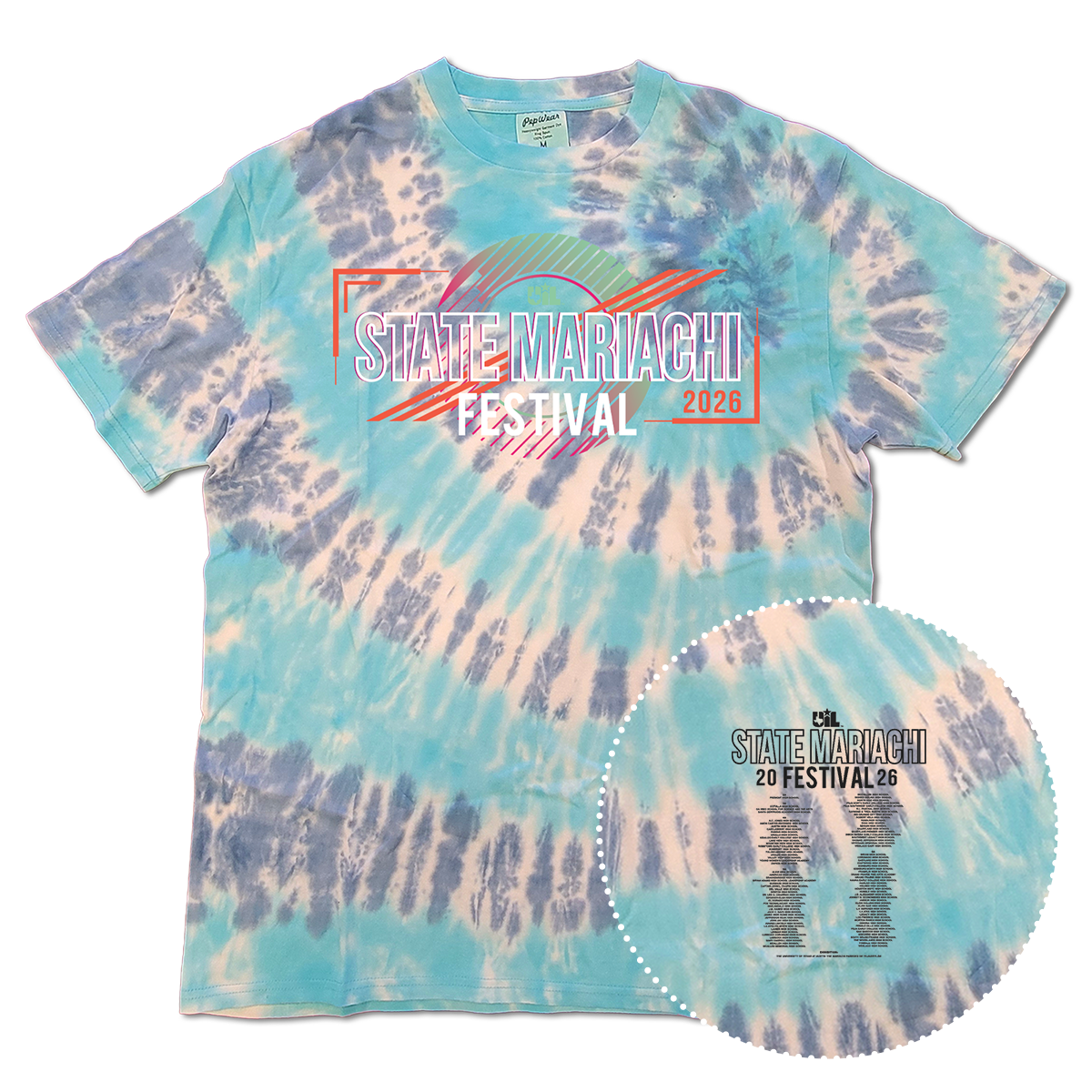 2026 UIL Mariachi State Championships Tie-Dye T-Shirt