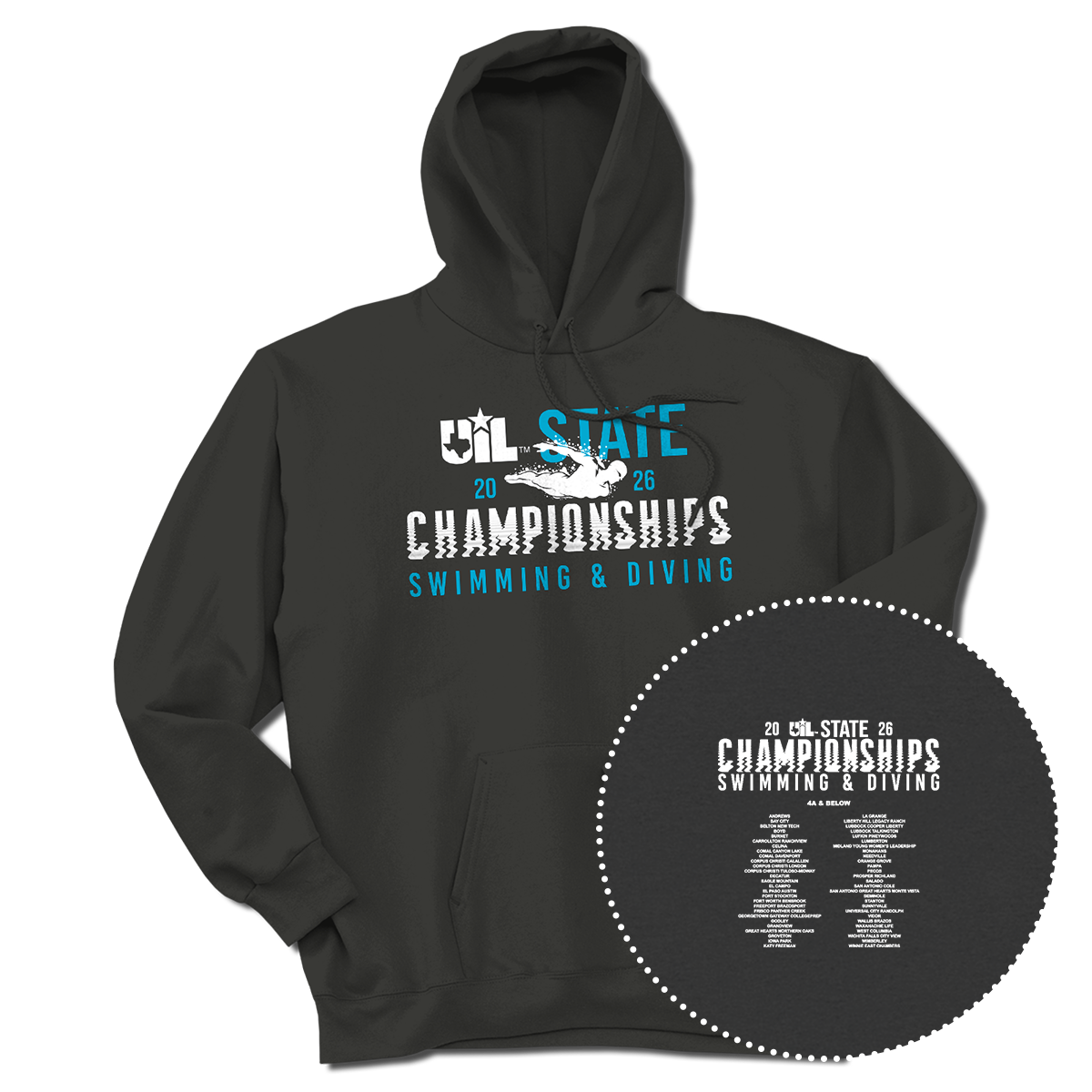 2026 UIL Swimming & Diving State Championships Hoodie