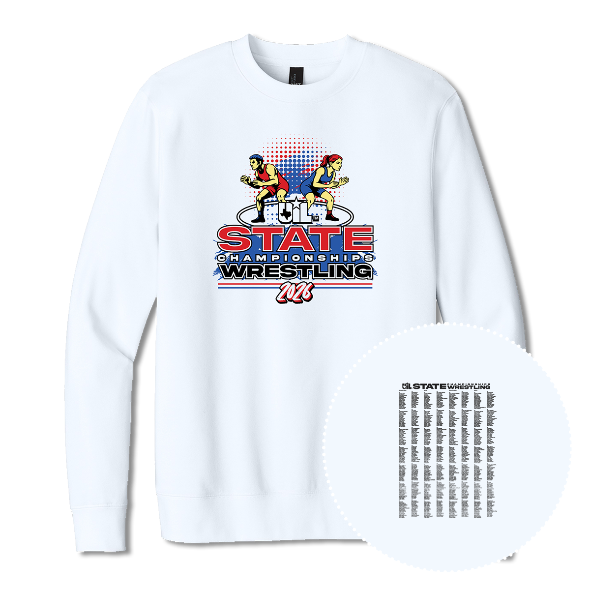 2025 UIL Wrestling State Championships Crewneck