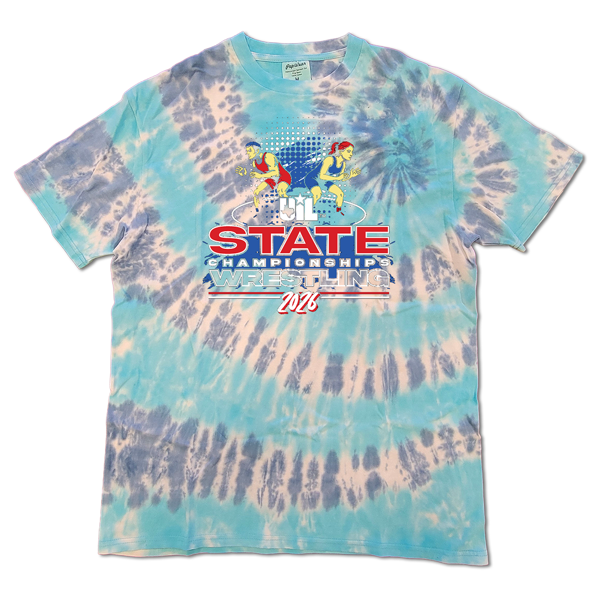 2026 UIL Wrestling State Championships Tie-Dye T-Shirt