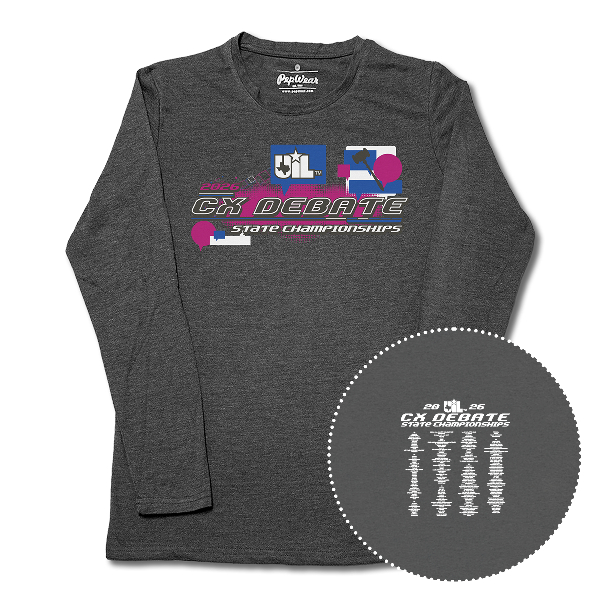 2026 UIL CX Debate 4A-6A Long Sleeve