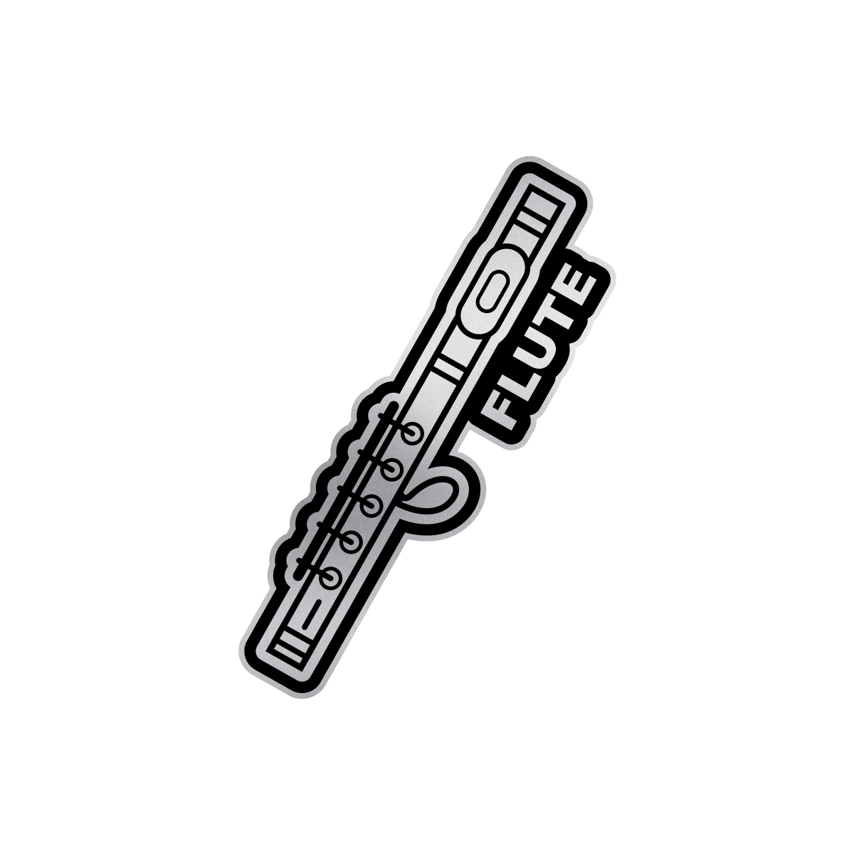 Flute Sticker