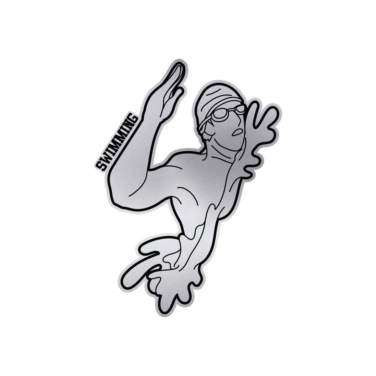 Swimming Male Sticker