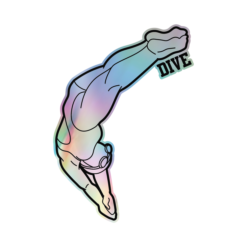 Dive female Sticker
