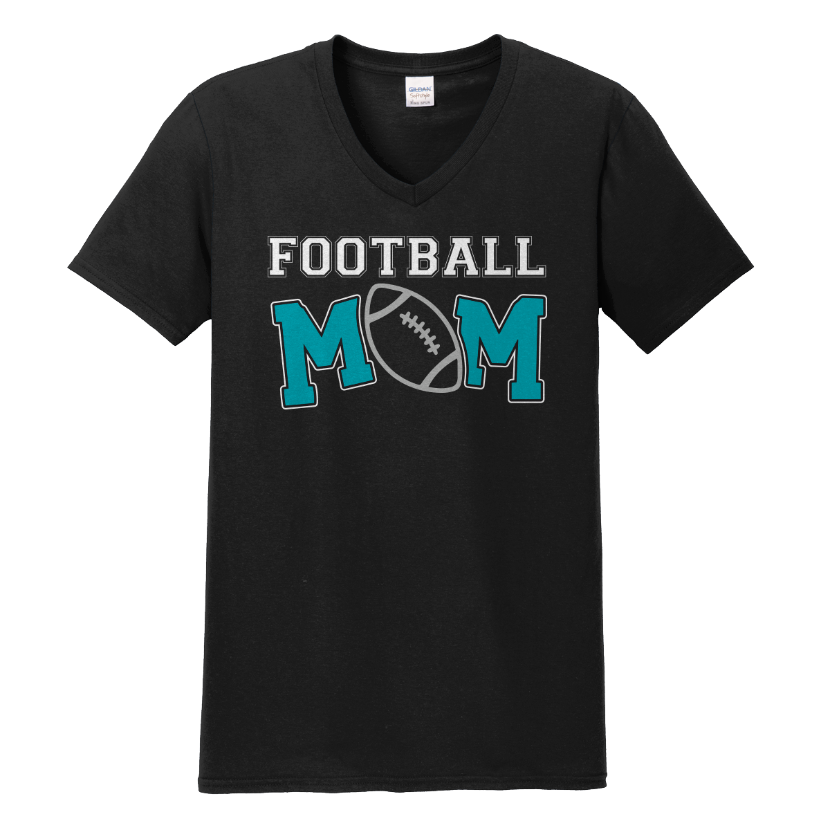 Football Mom V-Neck Shirt