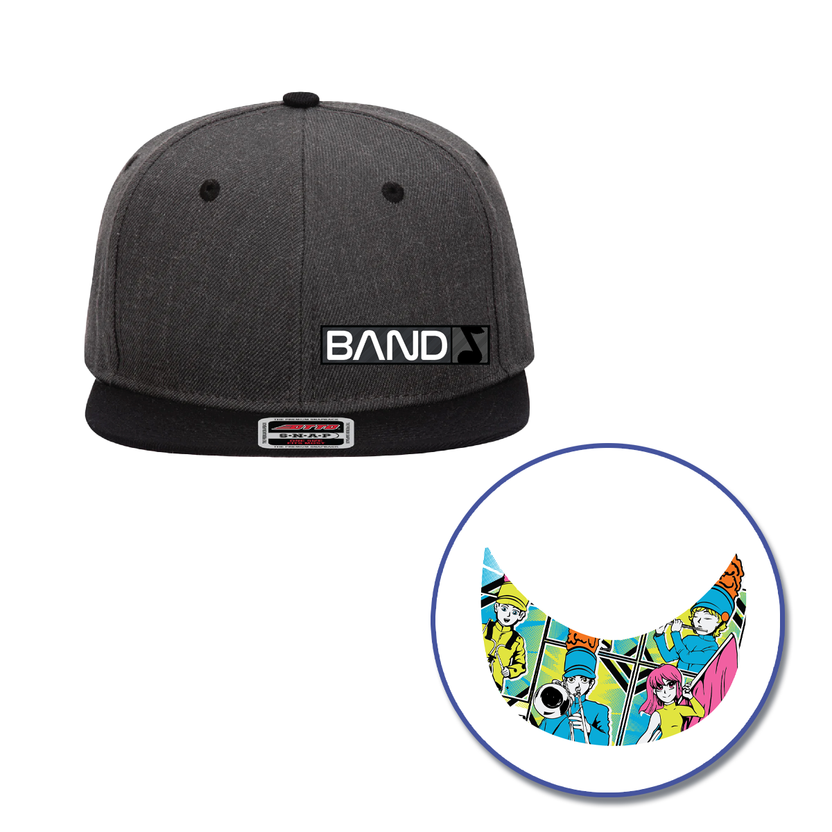 Band Flat Bill Cap