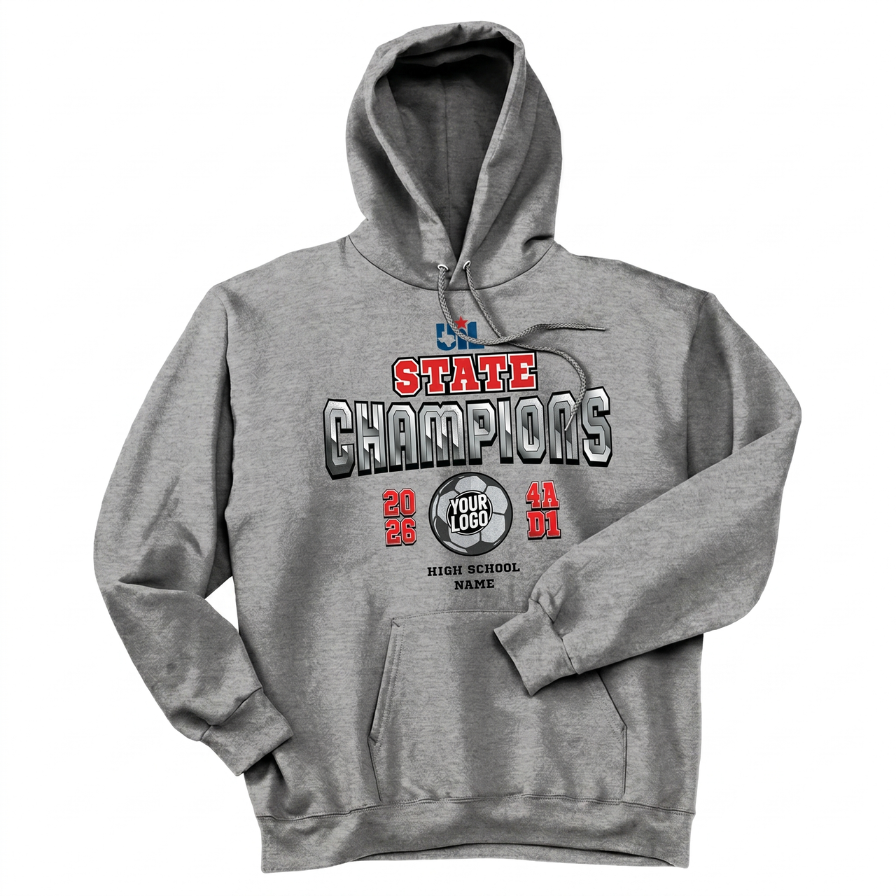 CHAMPION: 2026 UIL Soccer Hoodie