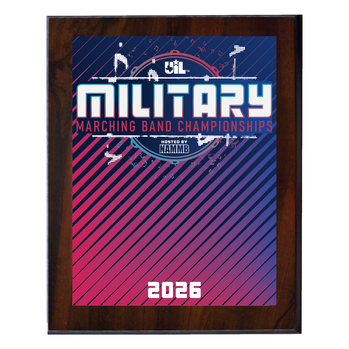 2026 UIL Military Marching State Championships 8x10 Plaque